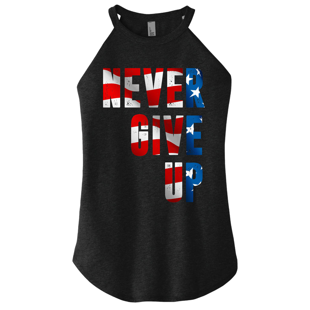 Never Give UP (Patriot) - FitnessTeeCo
