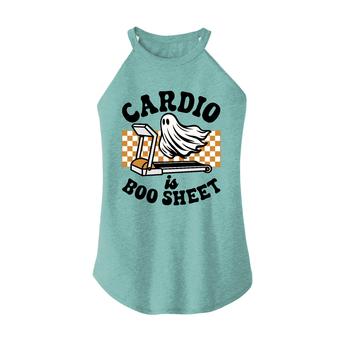 Womens X-Small Teal Rocker Tank Top