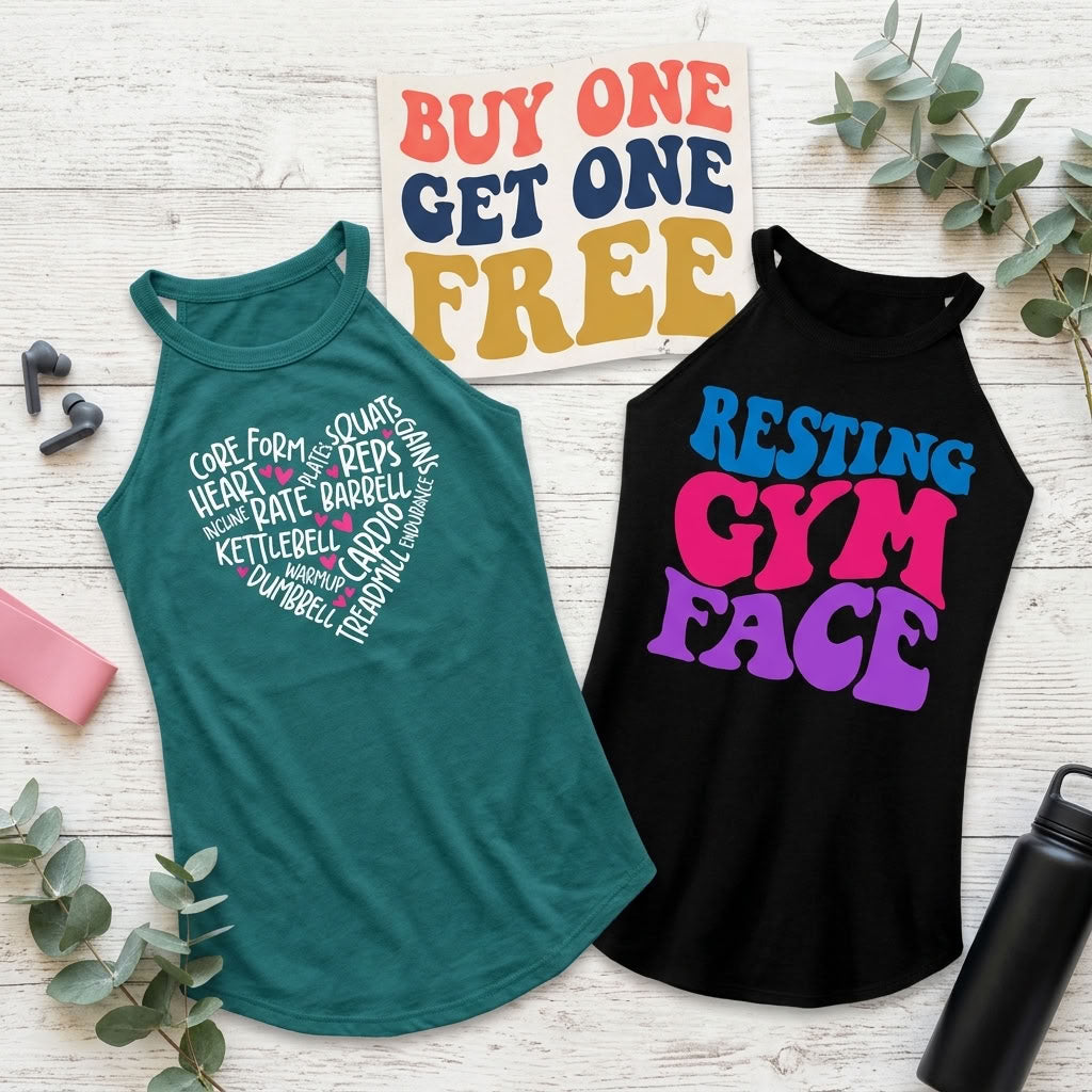 BOGO Free Rocker Tanks - One Day Only