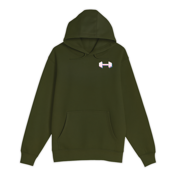 Unisex Small Army Pullover Hooded Sweatshirt