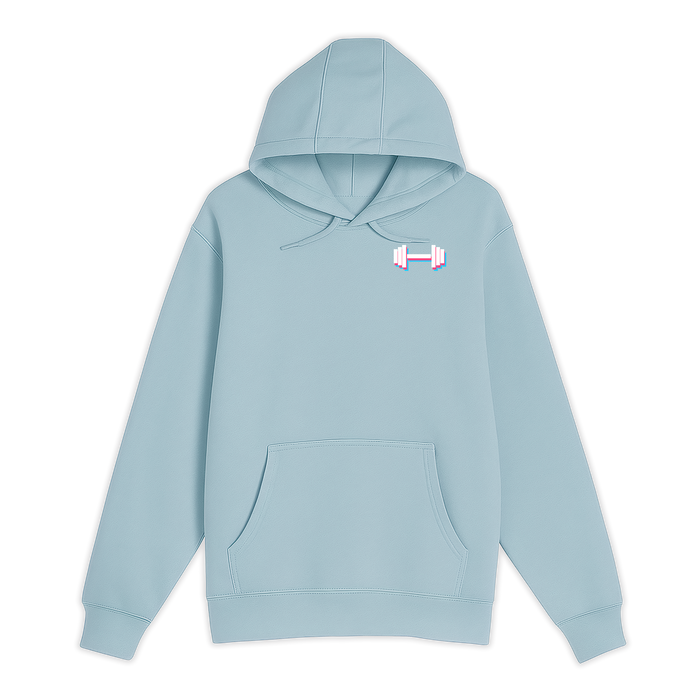 Unisex Small Blue Mist Pullover Hooded Sweatshirt