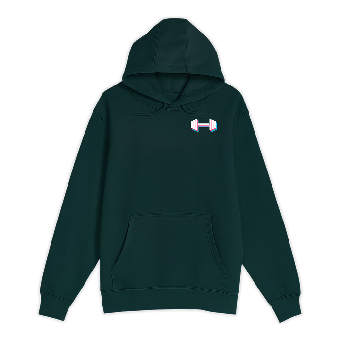 Unisex Small Sport Green Pullover Hooded Sweatshirt