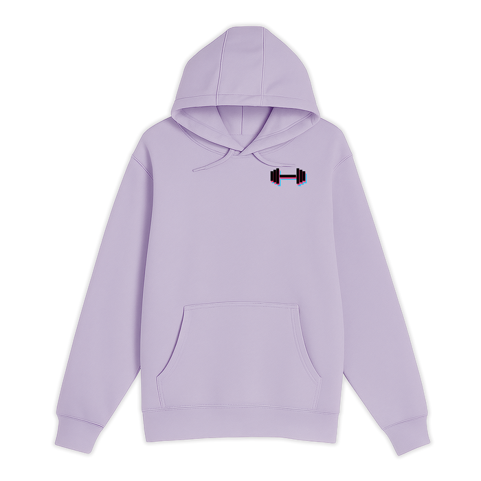 Unisex Small Lilac Pullover Hooded Sweatshirt