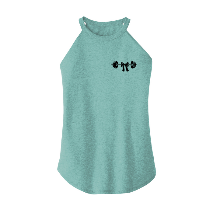 Womens X-Small Teal Rocker Tank Top