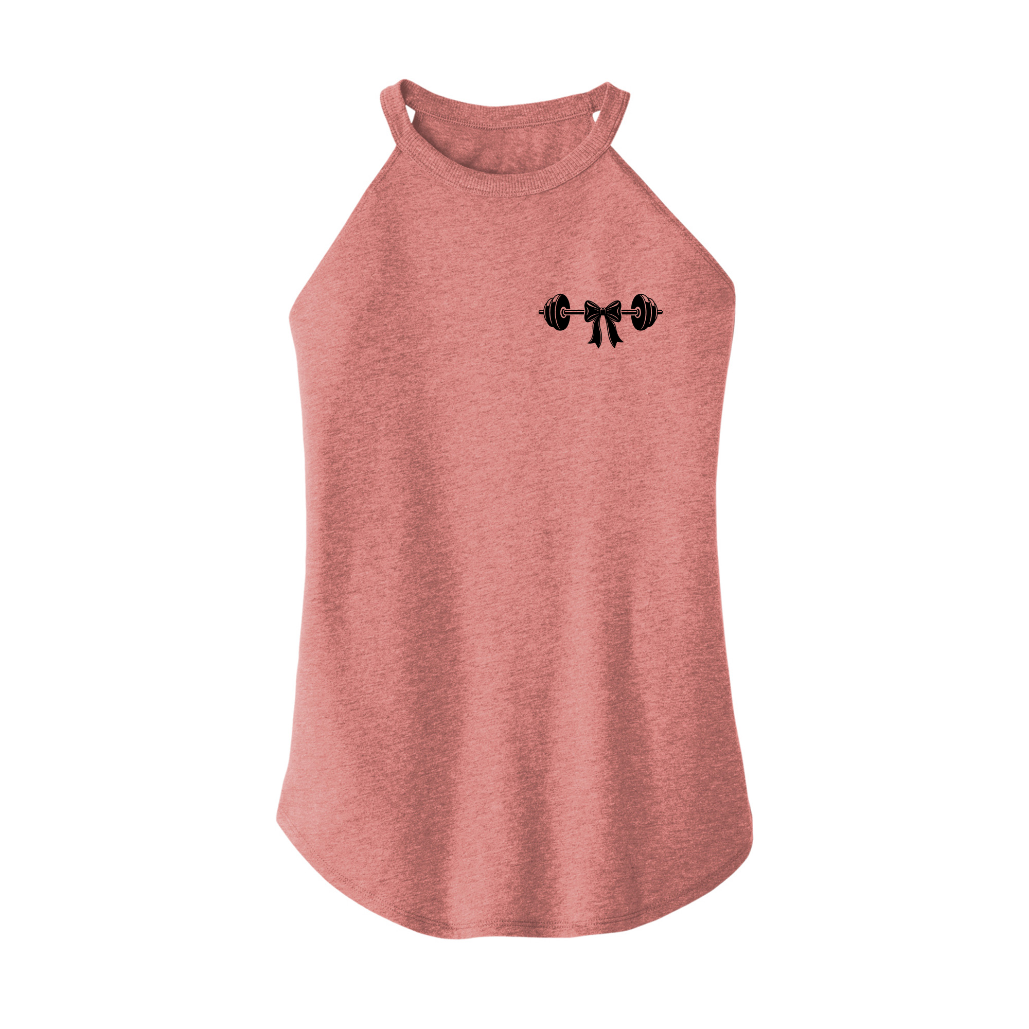 Womens X-Small Light Pink Rocker Tank Top