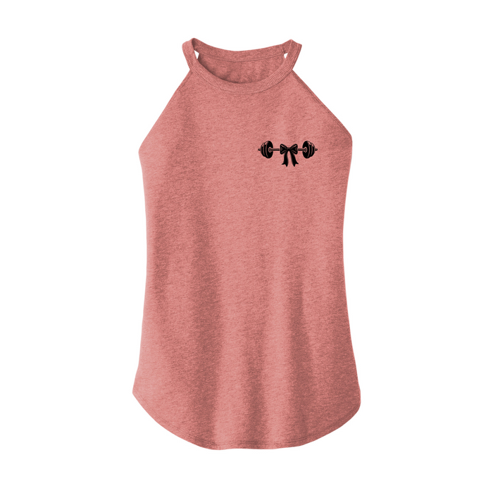 Womens X-Small Light Pink Rocker Tank Top