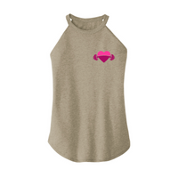 Womens X-Small Sand Rocker Tank Top