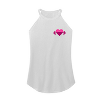 Womens X-Small White Rocker Tank Top