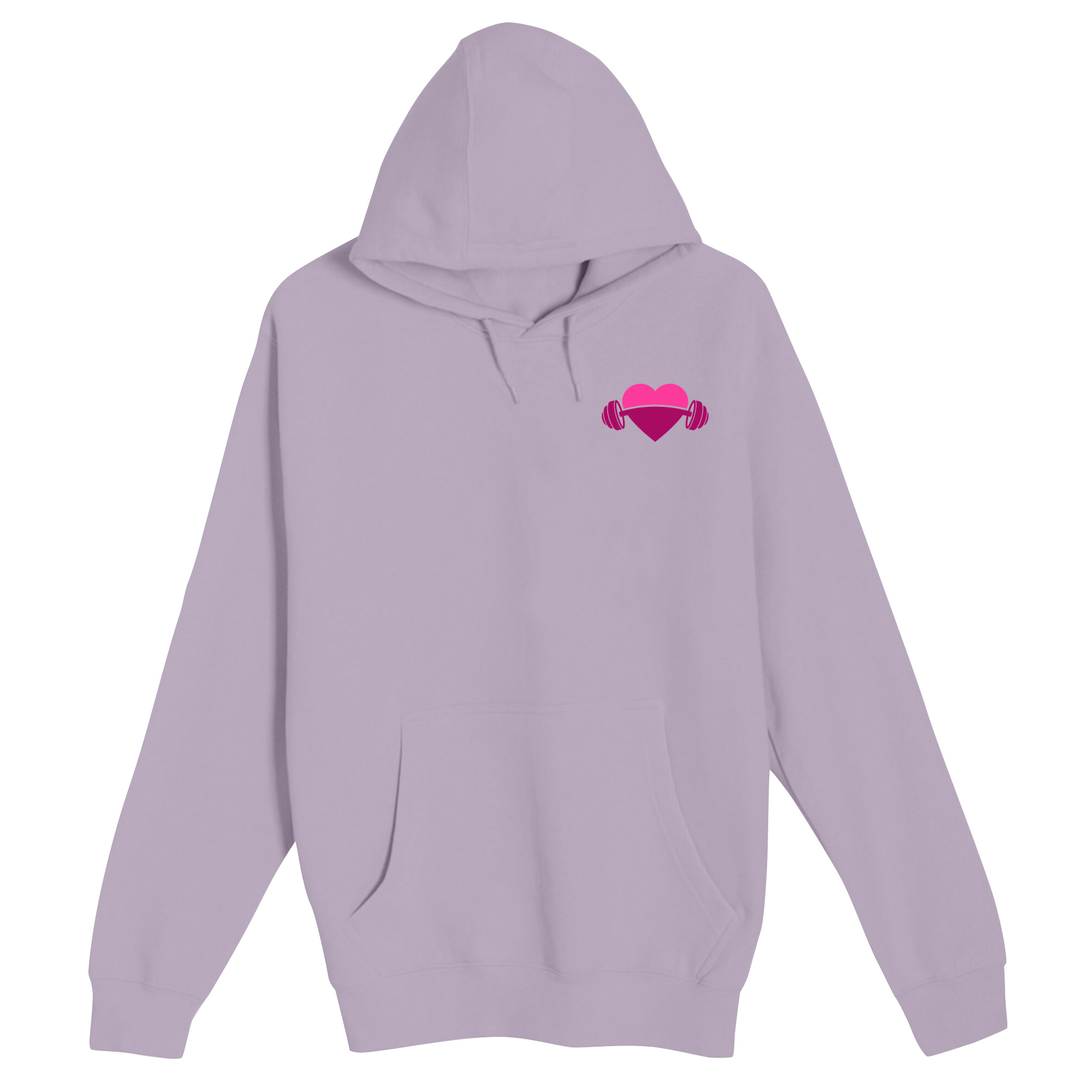 Unisex Small Lilac Pullover Hooded Sweatshirt