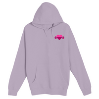 Unisex Small Lilac Pullover Hooded Sweatshirt