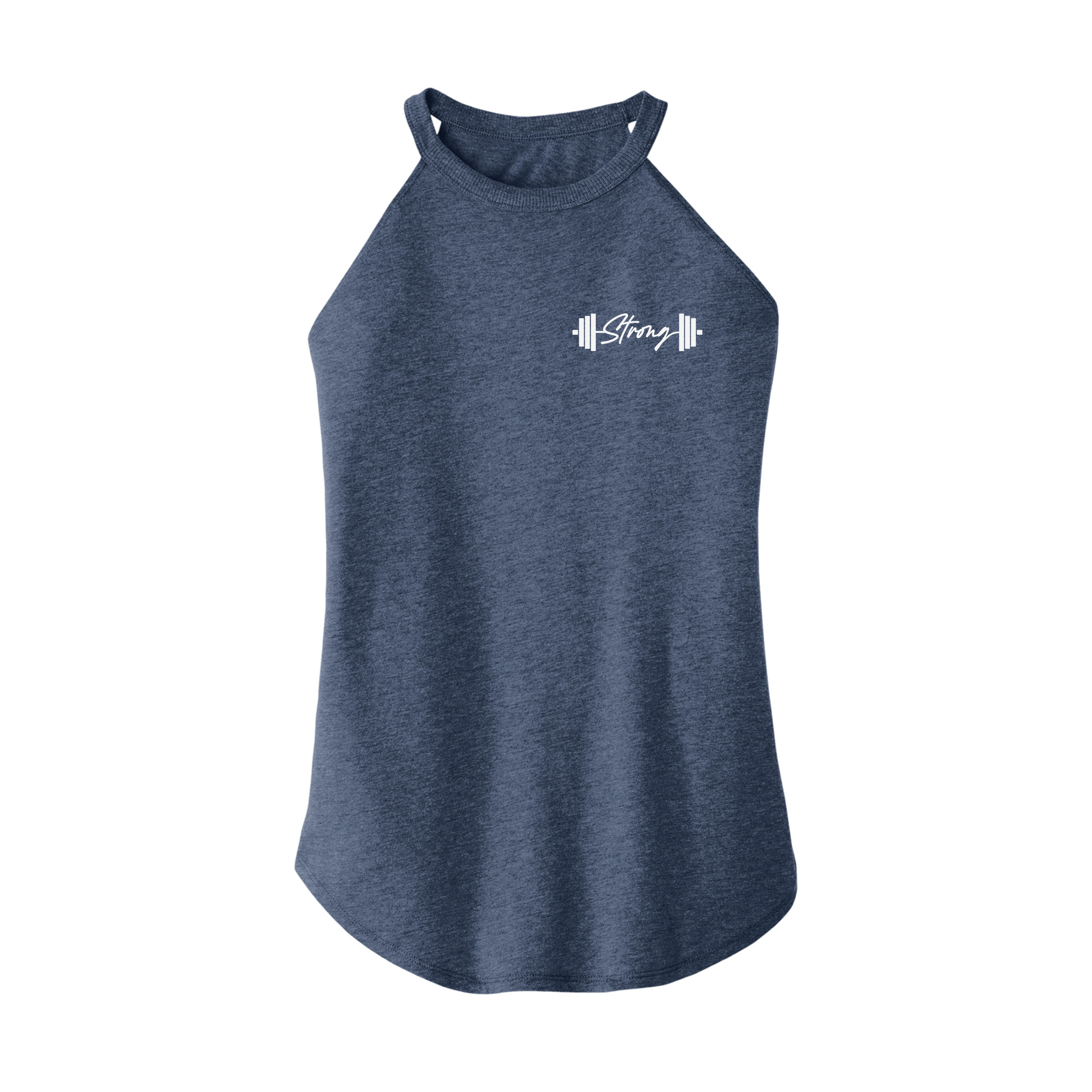 Womens X-Small Navy Heather Rocker Tank Top