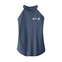 Womens X-Small Navy Heather Rocker Tank Top