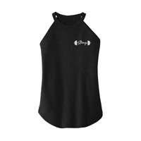 Womens X-Small Dark Heather Gray Rocker Tank Top