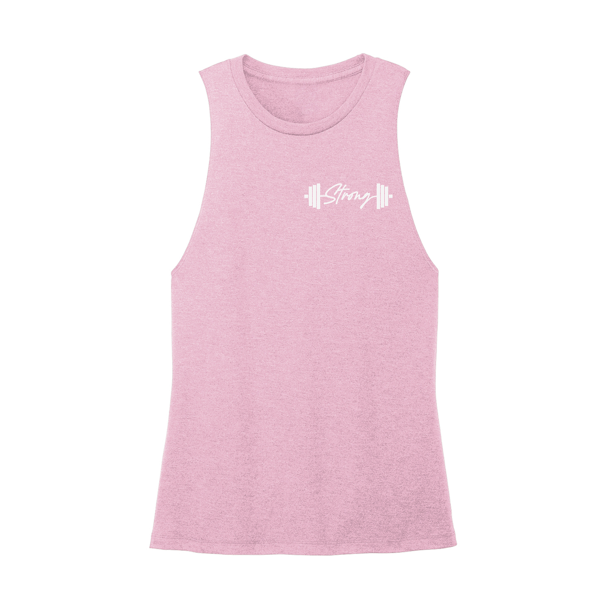 Womens X-Small Light Pink Muscle Tank