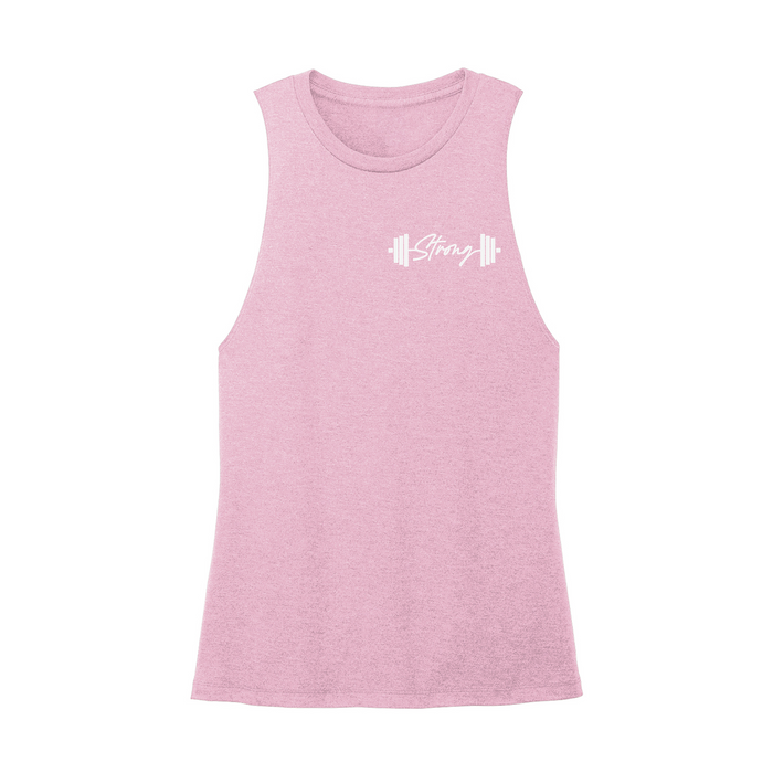 Womens X-Small Light Pink Muscle Tank
