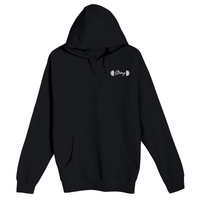 Unisex Small Black Pullover Hooded Sweatshirt