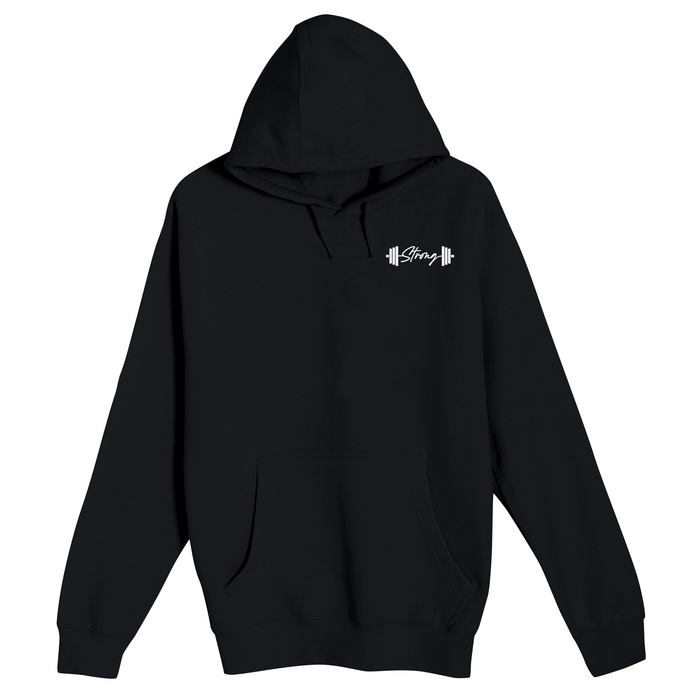 Unisex Small Black Pullover Hooded Sweatshirt