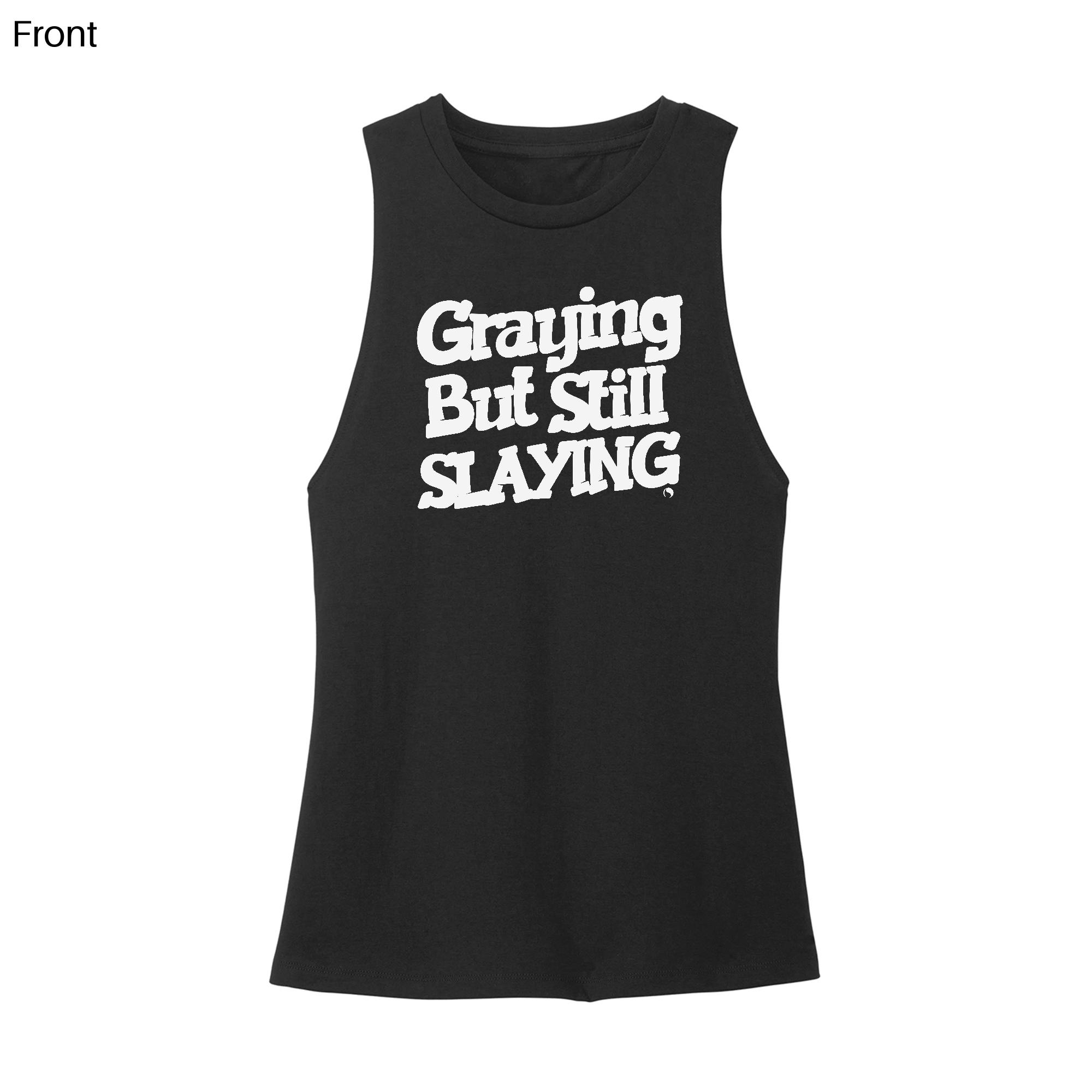 Graying But Still Slaying Muscle Tank