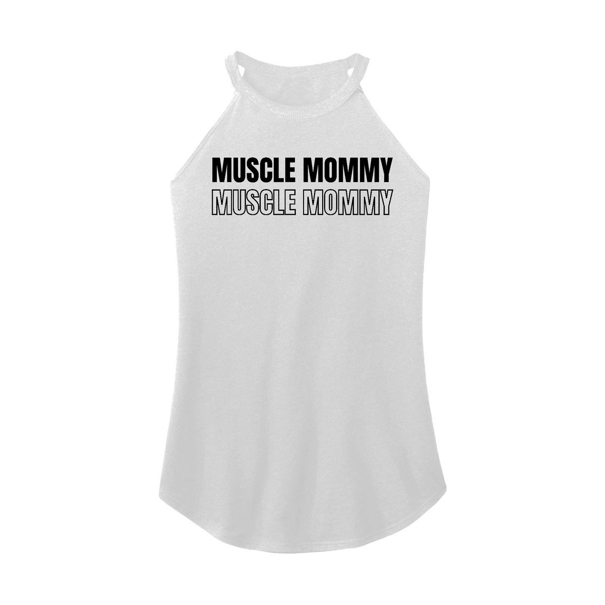 White Rocker Tank Fitness Tee Co. | Muscle Mommy Women's District Rocker Tank | Women's ...