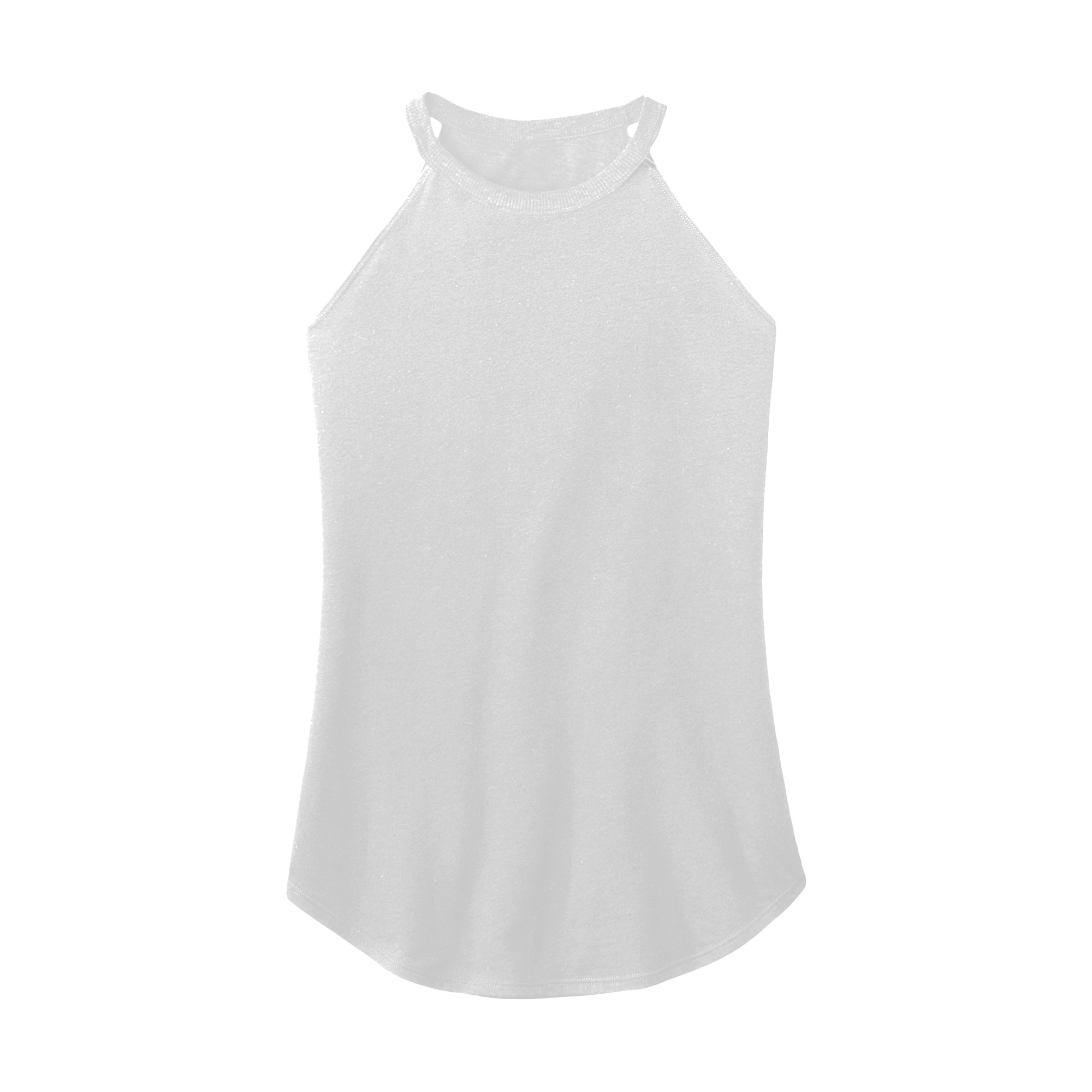 Women's High Neck Ribbed Tank Top – Cotton Rayon Racerback, Sleeveless Casual Workout Tee