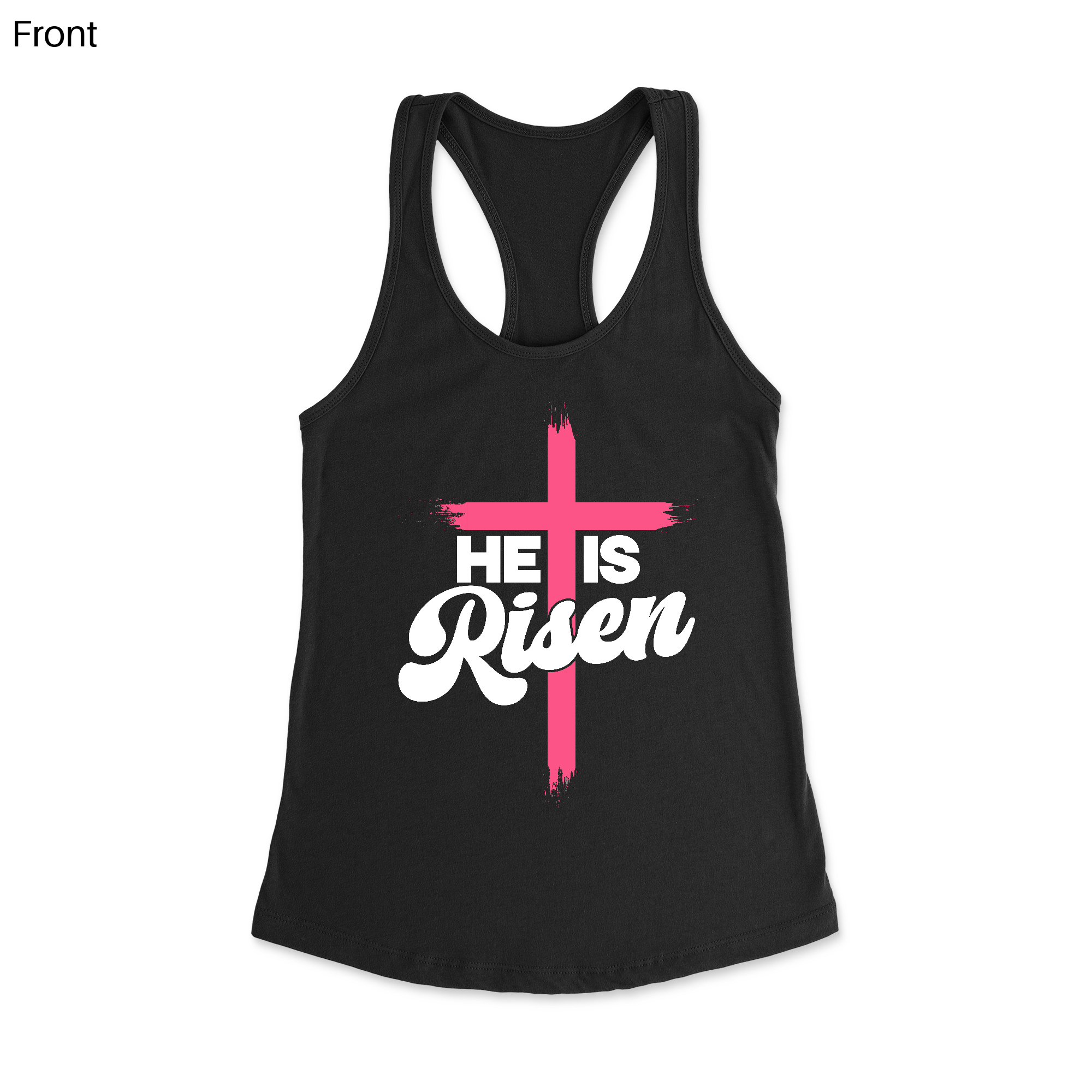 He Is Risen Racerback Tank Top