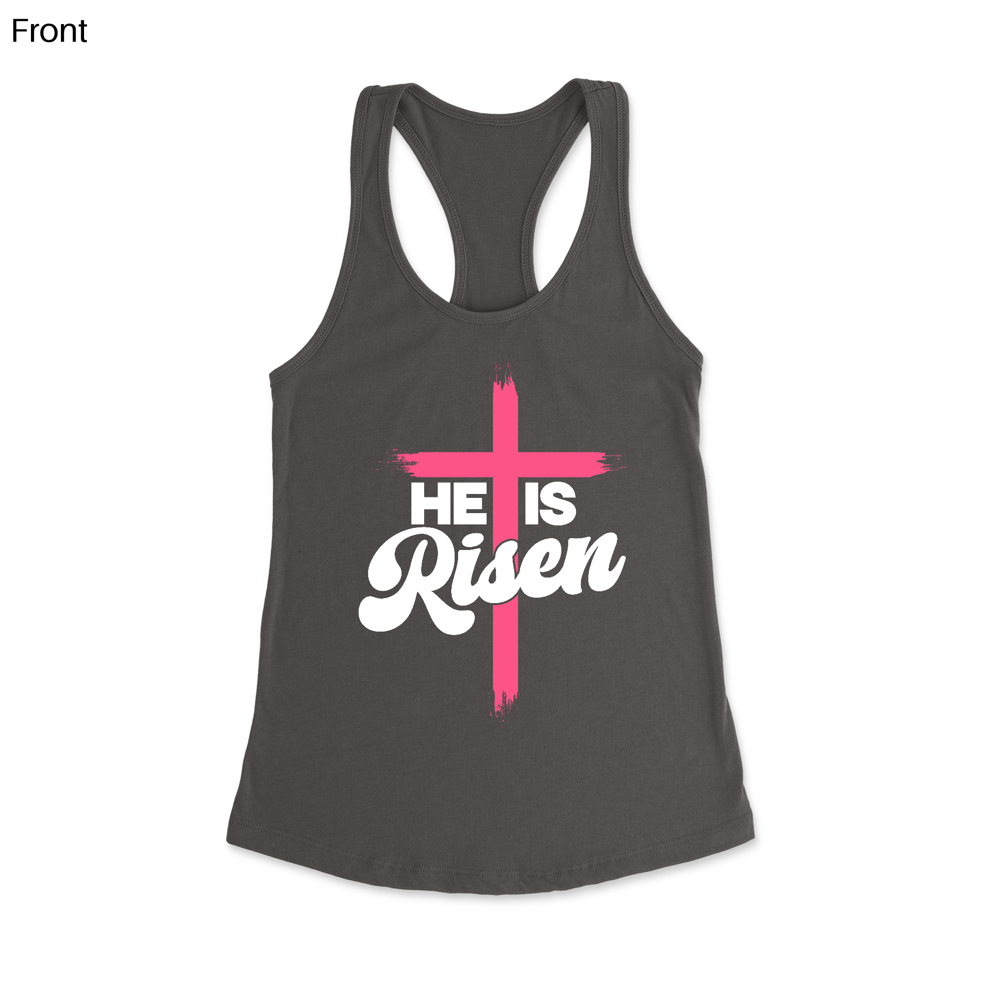 He Is Risen Racerback Tank Top