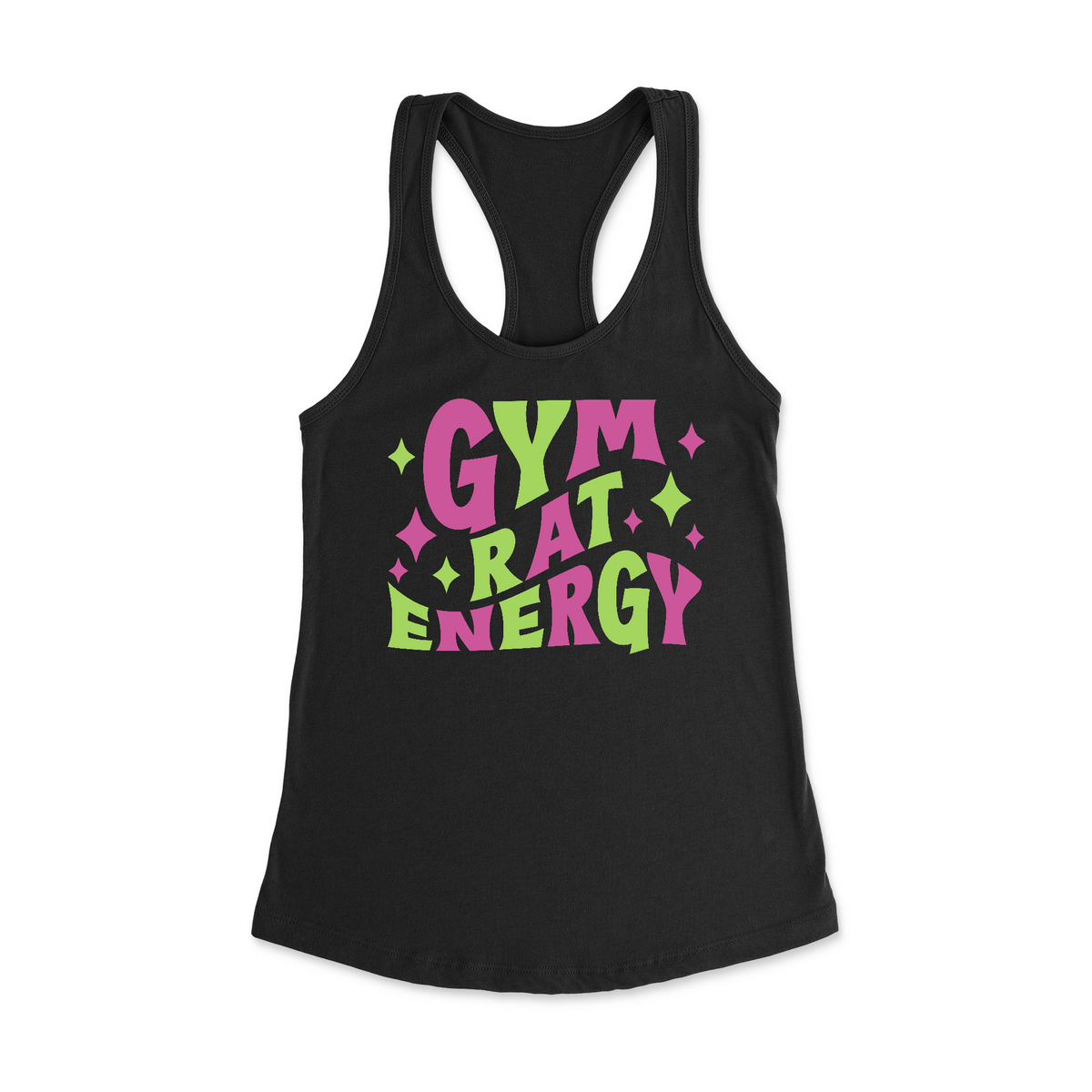 Fitness Tee Co. | Gym Rat Energy Ideal Racerback Tank | Stay ...