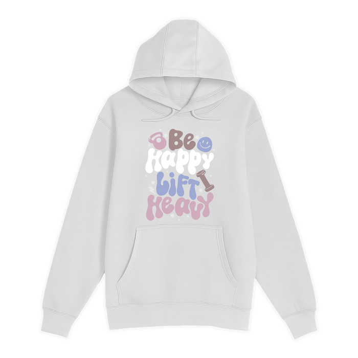 Unisex Small White Pullover Hooded Sweatshirt