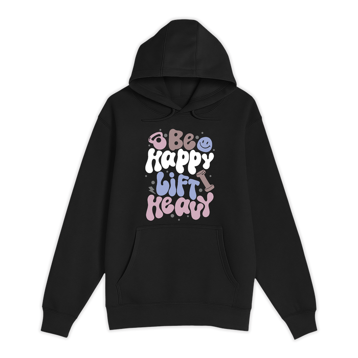 Unisex Small Black Pullover Hooded Sweatshirt