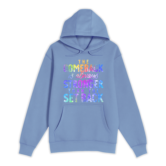 Unisex Small Colony Blue Pullover Hooded Sweatshirt