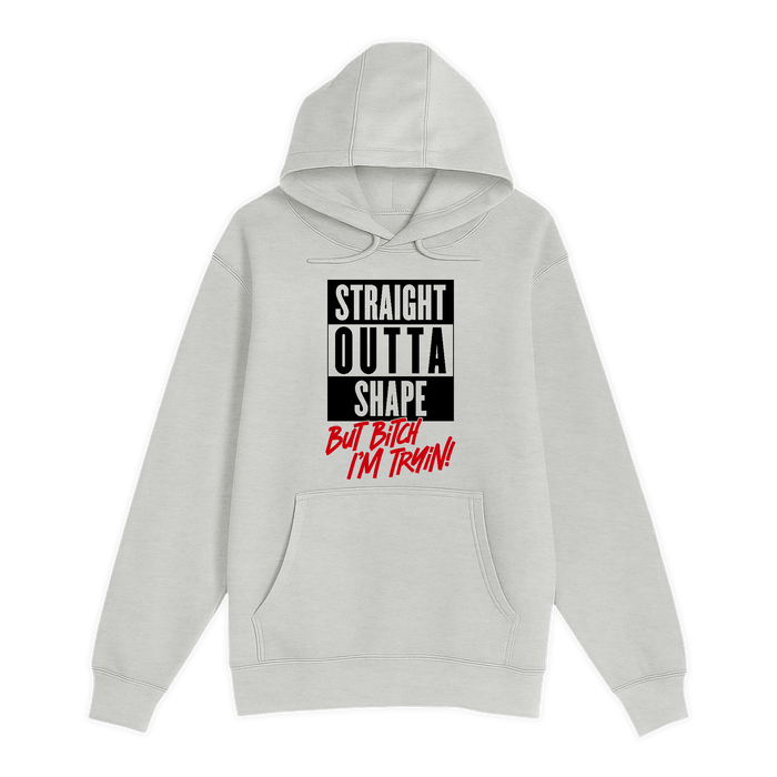 Unisex Small Oatmeal Pullover Hooded Sweatshirt