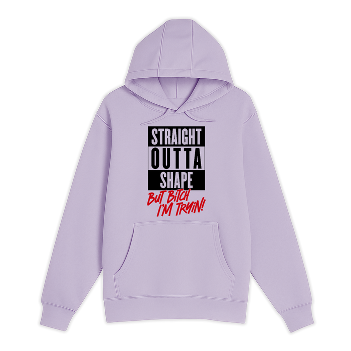 Unisex Small Lilac Pullover Hooded Sweatshirt