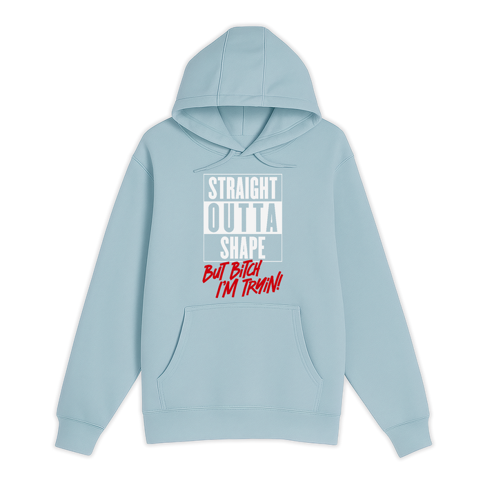Unisex Small Blue Mist Pullover Hooded Sweatshirt