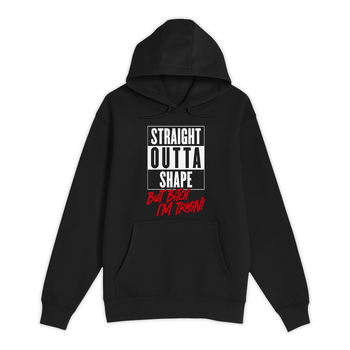 Unisex Small Black Pullover Hooded Sweatshirt