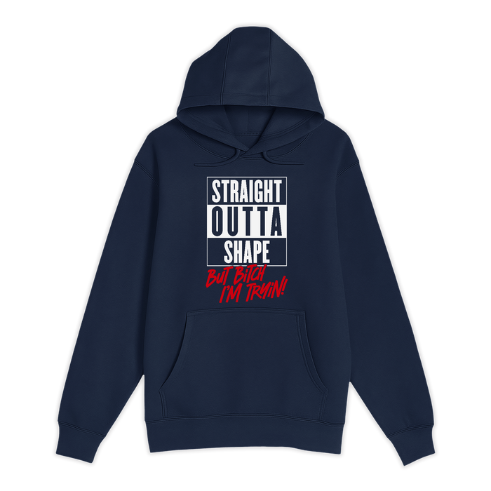 Unisex Small Navy Pullover Hooded Sweatshirt