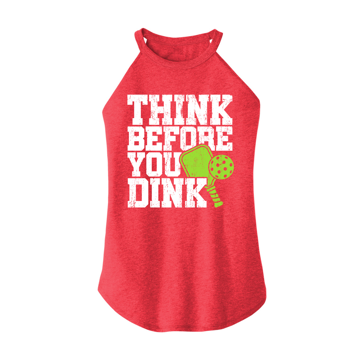 Red Rocker Tank Fitness Tee Co. | Think Before You Dink Women's District Rocker Tank ...