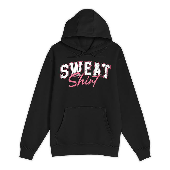 Unisex Small Black Pullover Hooded Sweatshirt