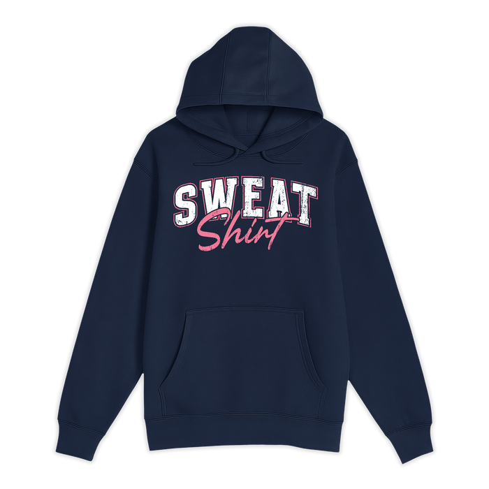Unisex Small Navy Pullover Hooded Sweatshirt