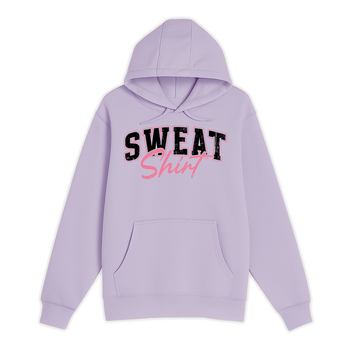 Unisex Small Lilac Pullover Hooded Sweatshirt