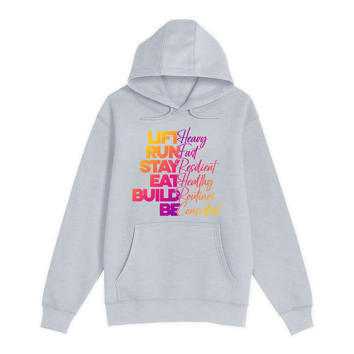 Unisex Small Heather Gray Pullover Hooded Sweatshirt