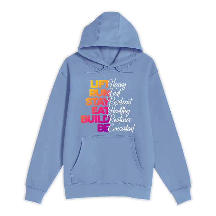Unisex Small Colony Blue Pullover Hooded Sweatshirt