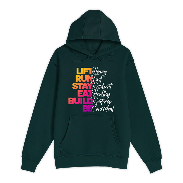 Unisex Small Sport Green Pullover Hooded Sweatshirt