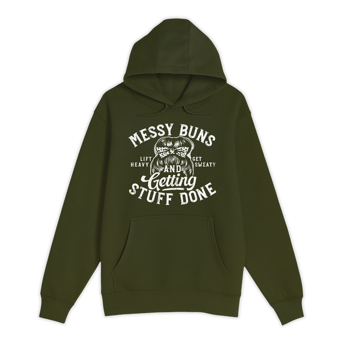 Unisex Small Army Pullover Hooded Sweatshirt