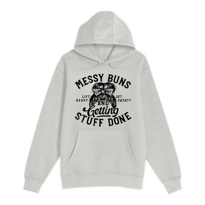 Unisex Small Oatmeal Pullover Hooded Sweatshirt