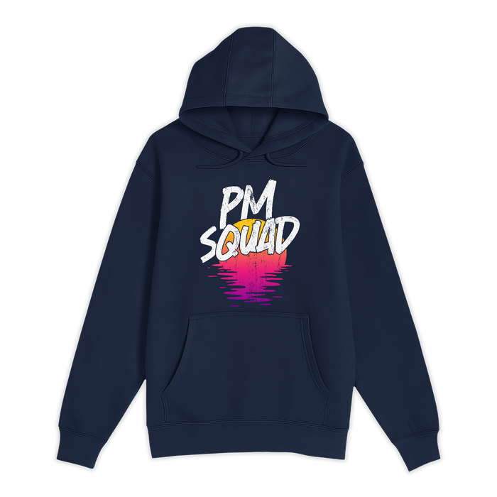 Unisex Small Navy Pullover Hooded Sweatshirt