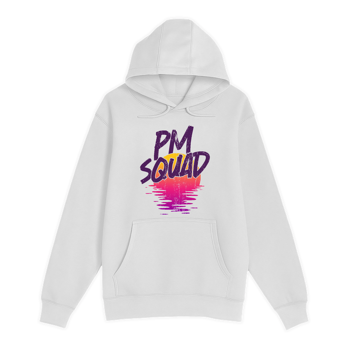 Unisex Small White Pullover Hooded Sweatshirt