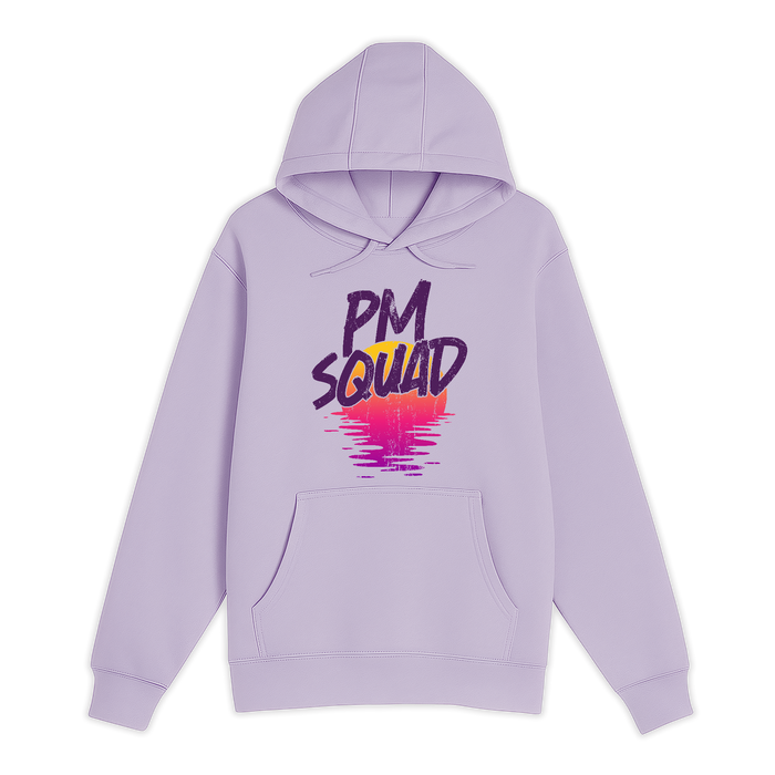 Unisex Small Lilac Pullover Hooded Sweatshirt