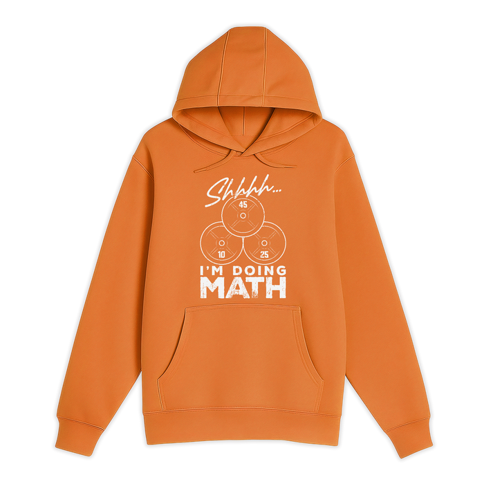 Unisex Small Orange Pullover Hooded Sweatshirt