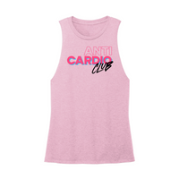 Womens X-Small Light Pink Muscle Tank