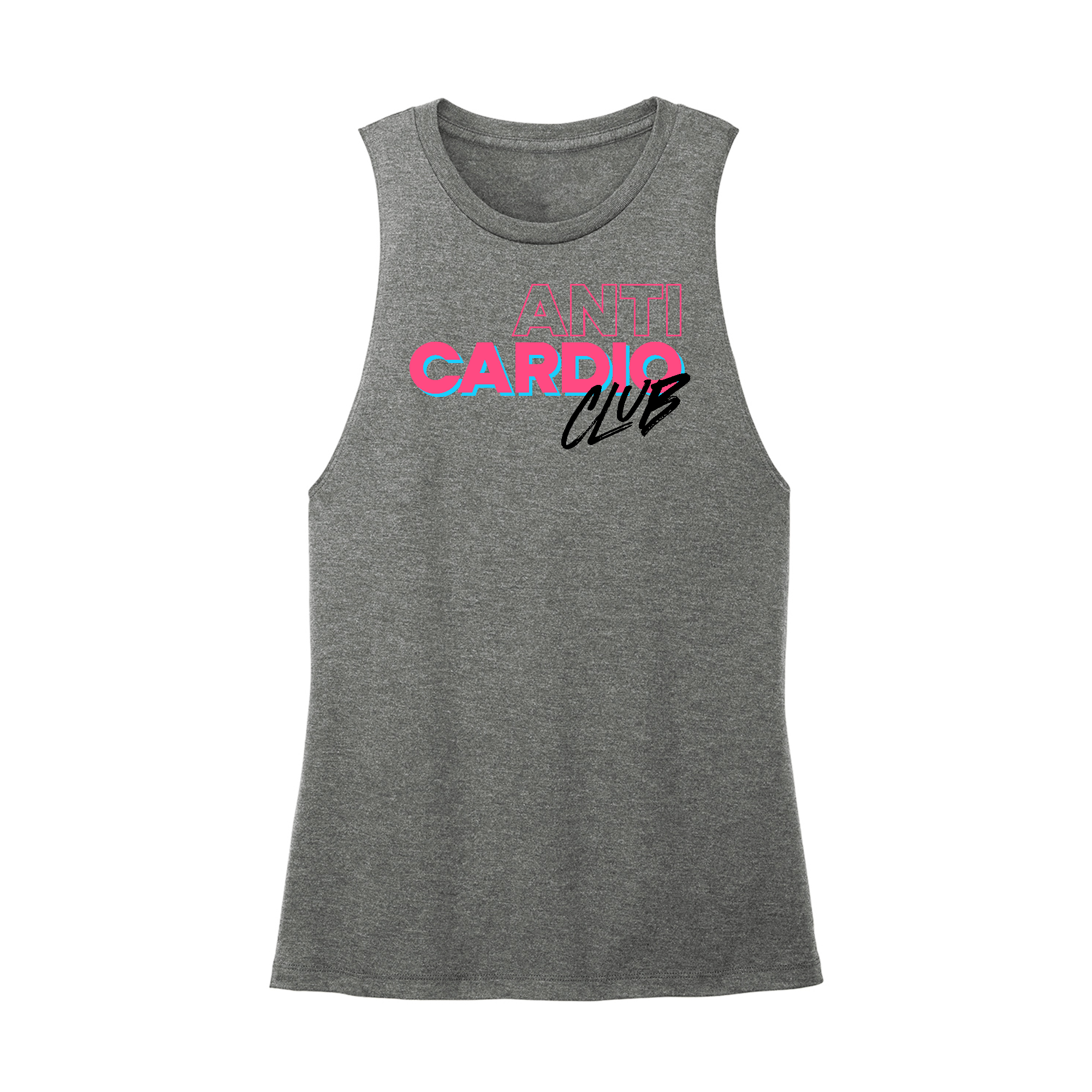 Womens X-Small Dark Gray Muscle Tank